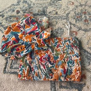 shein bundle shirt and dress